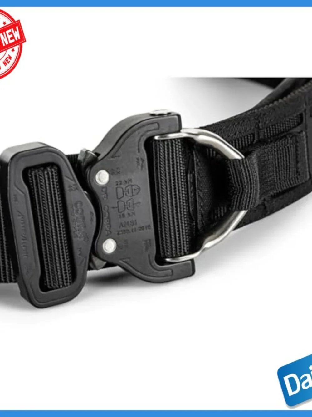 Tactical Duty Belt with Quick-Release Buckle and MOLLE Panels